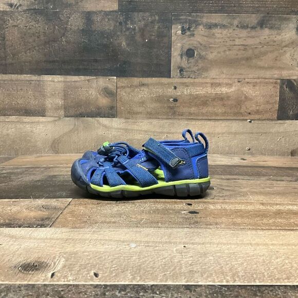 Keen Kids Unisex Size 9 Seacamp II CNX Sandals Blue Closed Toe Water Shoes - Picture 5 of 6